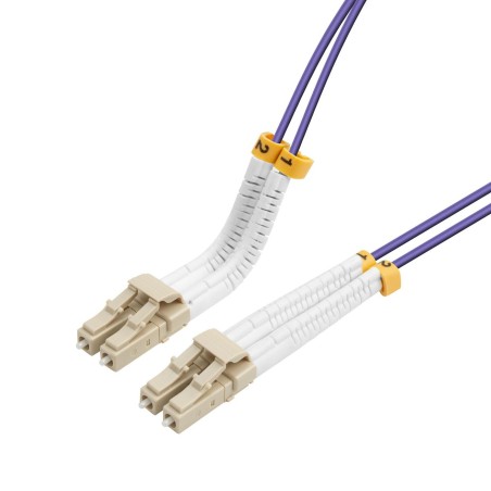 "Lanview Bendable LC-LC Multimode Cable - Flexible, High-Performance Connectivity for Optimal Networking (LVO231825-FLEX)"
